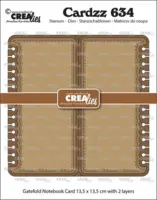 Crealies Dies Cardzz 634 - Gatefold Notebook card square