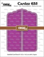 Crealies Dies Cardzz 635 - Gatefold card Panel A