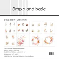 Simple and Basic Design Paper SBP771 - Cozy Autumn 30,5x30,5cm (bestilling)