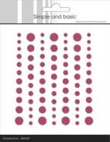 Simple and Basic Enamel Dots SBA059 - Matte Raspberry