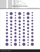 Simple and Basic Enamel Dots SBA062 - Matte Purple