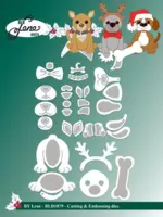 By Lene dies BLD1879 - Christmas doggies