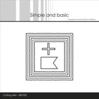 Simple and Basic die SBD702 - 3 x 3 inch basics - Old paper