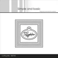 Simple and Basic die SBD703 - 3 x 3 inch basics - Pierced