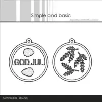 Simple and Basic die SBD705 - Sentiment in a tag GOD JUL (bestilling)