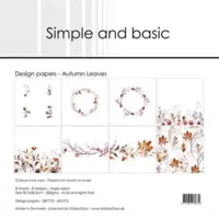 Simple and Basic Design Paper SBP773 - Autumn Leaves 30,5x30,5cm (bestilling)