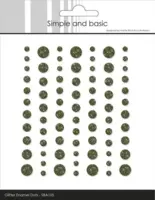 Simple and Basic Enamel Dots SBA105 - Glitter Forest Green