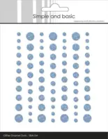 Simple and Basic Enamel Dots SBA104 - Glitter Light Blue