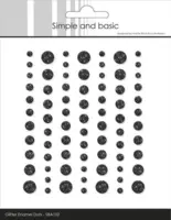 Simple and Basic Enamel Dots SBA102 - Glitter Black
