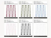 Simple and Basic Glitter Enamel Dots sampak