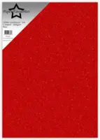Paper Favourites Glitter Cardstock - Red