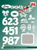By Lene dies BLD1884 - Christmas Numbers