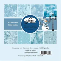 BY Lene Paperpad BLP087 - Winter Fantasy 15x15cm