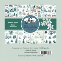 BY Lene Paperpad BLP086 - Happy Landscapes 15x15cm
