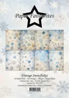 Paper Favourites A5 Paper Pack PFA238 - Vintage Snowflake