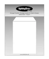 HobbyGros Storage - Storage Pockets - Storage solution for dies & stamps 225x312mm