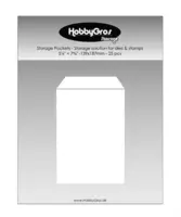 HobbyGros Storage - Storage Pockets - Storage solution for dies & stamps 139x187mm