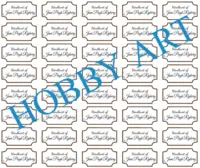 Personlige navne labels
